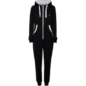 Oxmo Tenue d'intérieur 'Nesie' noir / argent / blanc