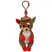 TY Peluche à clip Beanie Boos « Juno le renne » 7 cm