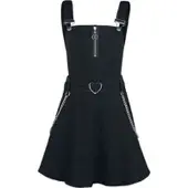 Jawbreaker Robe courte Gothic de - Robe Salopette Love Me Right - S - XXL - pour Femme - noir - Taille S