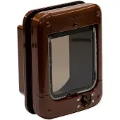 Cat Mate Chatière à micropuce 360W pour chat - chatière brune