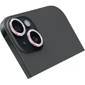 Holdit Protection d'objectif pailletée pour Apple iPhone 15 / 15 Plus - Rose