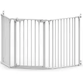 Noma Barrière de sécurité à 3 panneaux Modular Métal Blanc 94054