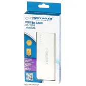 Esperanza Power Bank Radium 8000Mah Blanc/Gris