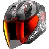 Shark Skwal I3 Jet Hellcat Open Face Helmet Noir M