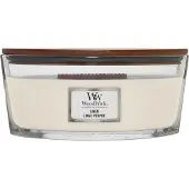 Woodwick Linen bougie parfumée avec mèche en bois (hearthwick) 453.6 g