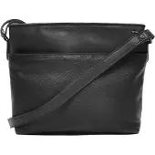 Berba Femmes, Sac à main, Crossbody Schoudertas Lucca Zwart, Noir