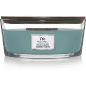 Woodwick Evergreen Cashmere bougie parfumée avec mèche en bois (hearthwick) 453,6 g