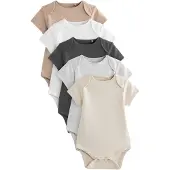 Next Barboteuse / body 'Essential' moka / anthracite / gris chiné / blanc