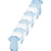 Next Barboteuse / body bleu / blanc
