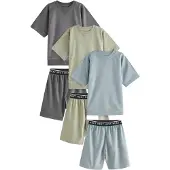 Next Pyjama bleu fumé / gris foncé / pomme
