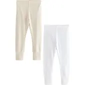 Next Leggings beige / blanc