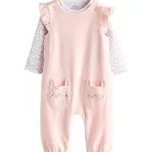 Next Barboteuse / body rose / blanc