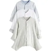 Next Pyjama bleu-gris / vert pastel / blanc