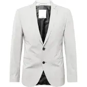 s.Oliver Veste de costume gris / blanc