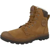 Palladium Baskets hautes 'Pampa' caramel / brun foncé