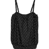Next Haut de tankini noir / blanc