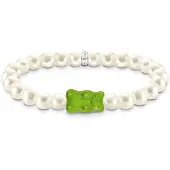 Thomas Sabo Bracelet 'Armband HARIBO Perle & Grüner Goldbär' vert