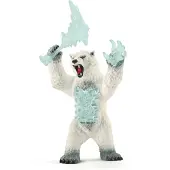 Schleich Figurine Mythique Ours Du Blizzard Avec Arme, Figurine D'Action Fantastique Tres Durable, Pour Garçons Et Filles A Partir De 7 Ans