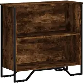 vidaXL Bibliothèque chêne fumé 80x31x74,5 cm bois d'ingénierie