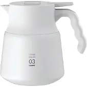 Hario Serveur isotherme V60-03 Plus acier inoxydable 800 ml blanc