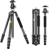 Kf Tripode X284C4+BH-36 (Carbone, Métal), Trépied, Noir, Gris