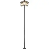 TRIO Lanterne de jardin Cavado 3 lumières 220cm anthracite