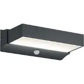 TRIO Applique murale d'extérieur à LED avec détecteur de mouvement, lampe d'extérieur anthracite, largeur 23cm