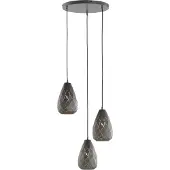 TRIO Lampe suspendue ONYX à 3 flammes