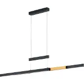 TRIO Lampe LED suspendue TRAJAN noir 375310502