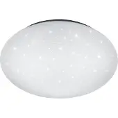TRIO Plafonnier LED HIKARI Blanc Ciel étoilé Variateur à paliers, Ø 74cm