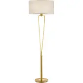 TRIO Lampe de table abat-jour Paris II doré avec abat-jour blanc