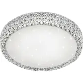 TRIO Plafonnier LED ajustable PEGASUS Télécommande Ø60cm H. 11cm Blanc aspect cristal