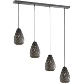 TRIO Balken Lampe suspendue ONYX à 4 flammes