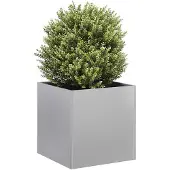 vidaXL Jardinière 40x40x40 cm acier galvanisé