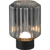 RL LIVE YOUR LIGHT Lampe de table LED Lord noir fumé 2 W, blanc chaud, 100 lm, verre, dimensions : 19,5 x 13 x 13 cm, IP20, RL