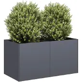 vidaXL Jardinière anthracite 80x40x40 cm acier laminé à froid