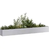 vidaXL Jardinière 360x40x40 cm acier galvanisé