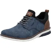 Rieker Chaussure à lacets bleu chiné / brocart / noir