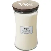 Woodwick White Tea & Jasmine bougie parfumée avec mèche en bois 609.5 g