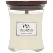 Woodwick Island Coconut bougie parfumée avec mèche en bois 275 g