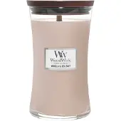 Woodwick Vanilla & Sea Salt bougie parfumée avec mèche en bois 609.5 g