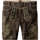 Stockerpoint Pantalon folklorique 'Edgar' marron / olive