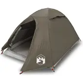 vidaXL Tente de camping dôme 2 personnes brune étanche à l'eau