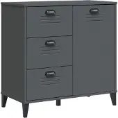 vidaXL Sideboard VIKEN Anthracite 80x40x80 cm Bois composite