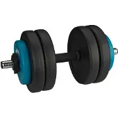 Avento 6 Synthetic Weight Plate Set Dumbbell Bleu,Noir 15 kg