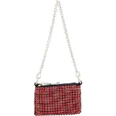 NAEMI Sac bandoulière rouge / noir / argent