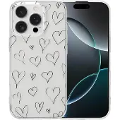 IMoshion Coque Design pour Apple iPhone 16 Pro - Hearts