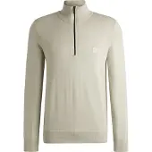 Hugo Boss Pull Kanobix Demi-Zip Écru Blanc cassé Beige taille XXL