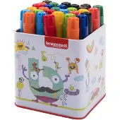Bruynzeel Stylos feutres épais en tube, 30pcs.