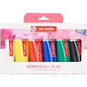 Talens Art Creation TALENS Coffret de peintures acryliques, 6 x 75 ml